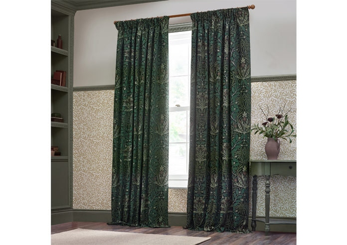 Acorn Multi Pencil Pleat, Thyme/Forest - Ready Made Curtains - Image 7